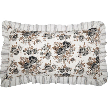 Annie Portabella Floral Ruffled King Sham 21x37 VHC Brands - The Fox Decor